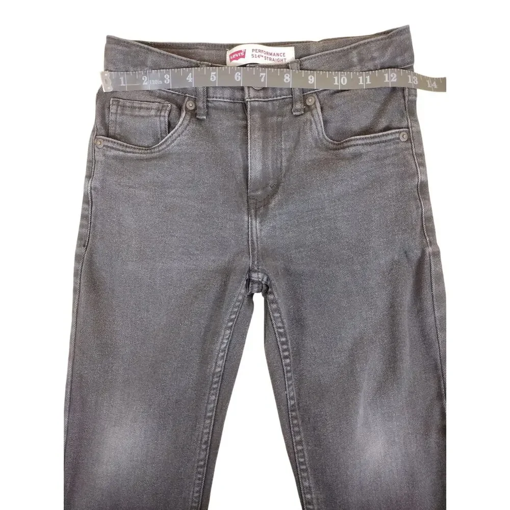 Levi’s 514 Jeans Men’s 26x27 Black Performance Straight Fit Denim Casual